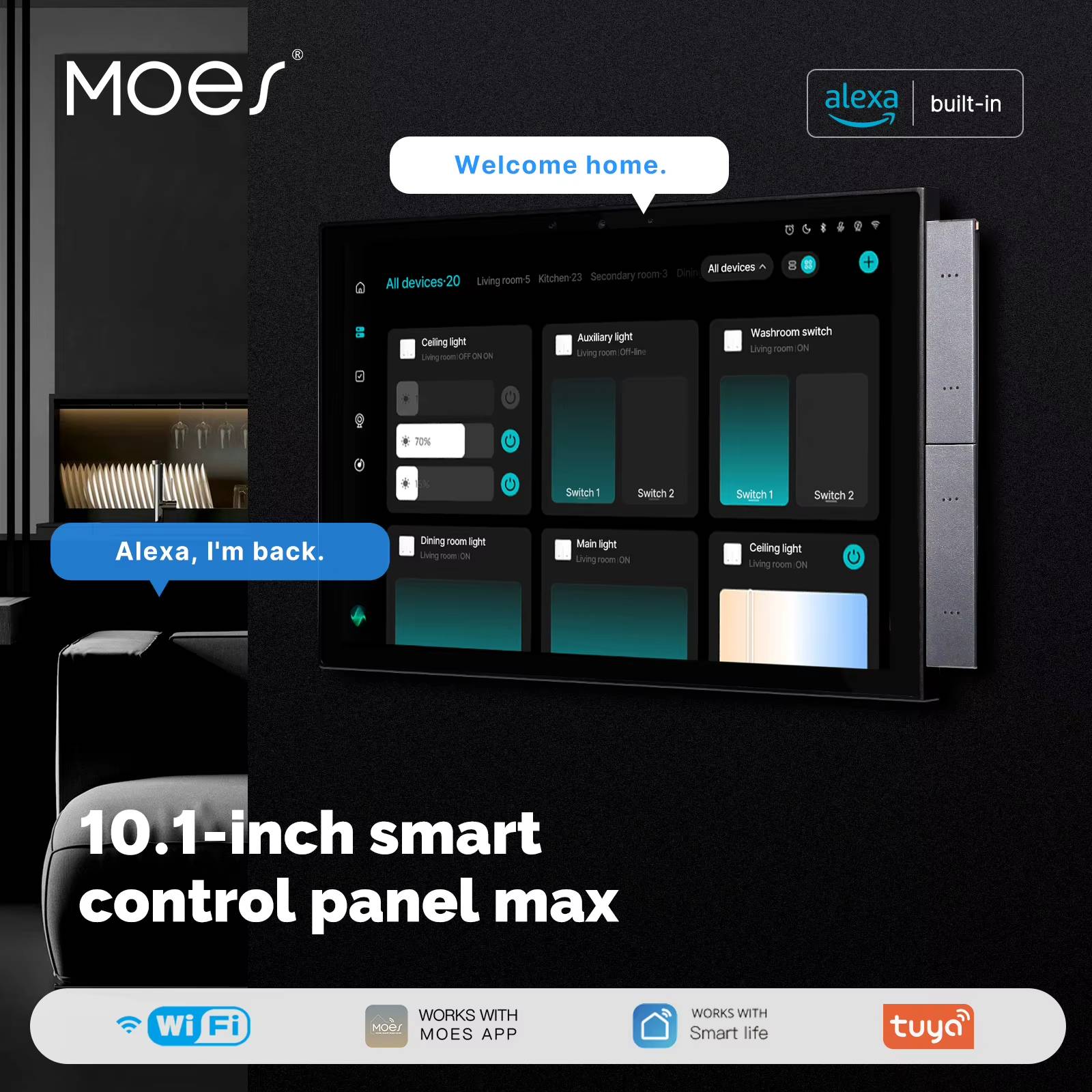 Moes Panel Táctil 10.1" FHD // Gateway Multiprotocolo